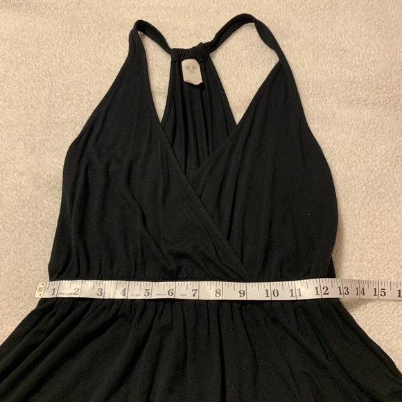 Free People Tank Top • We the Free Black Heat Wave Peplum Surplice Sleeveless - Picture 9 of 12